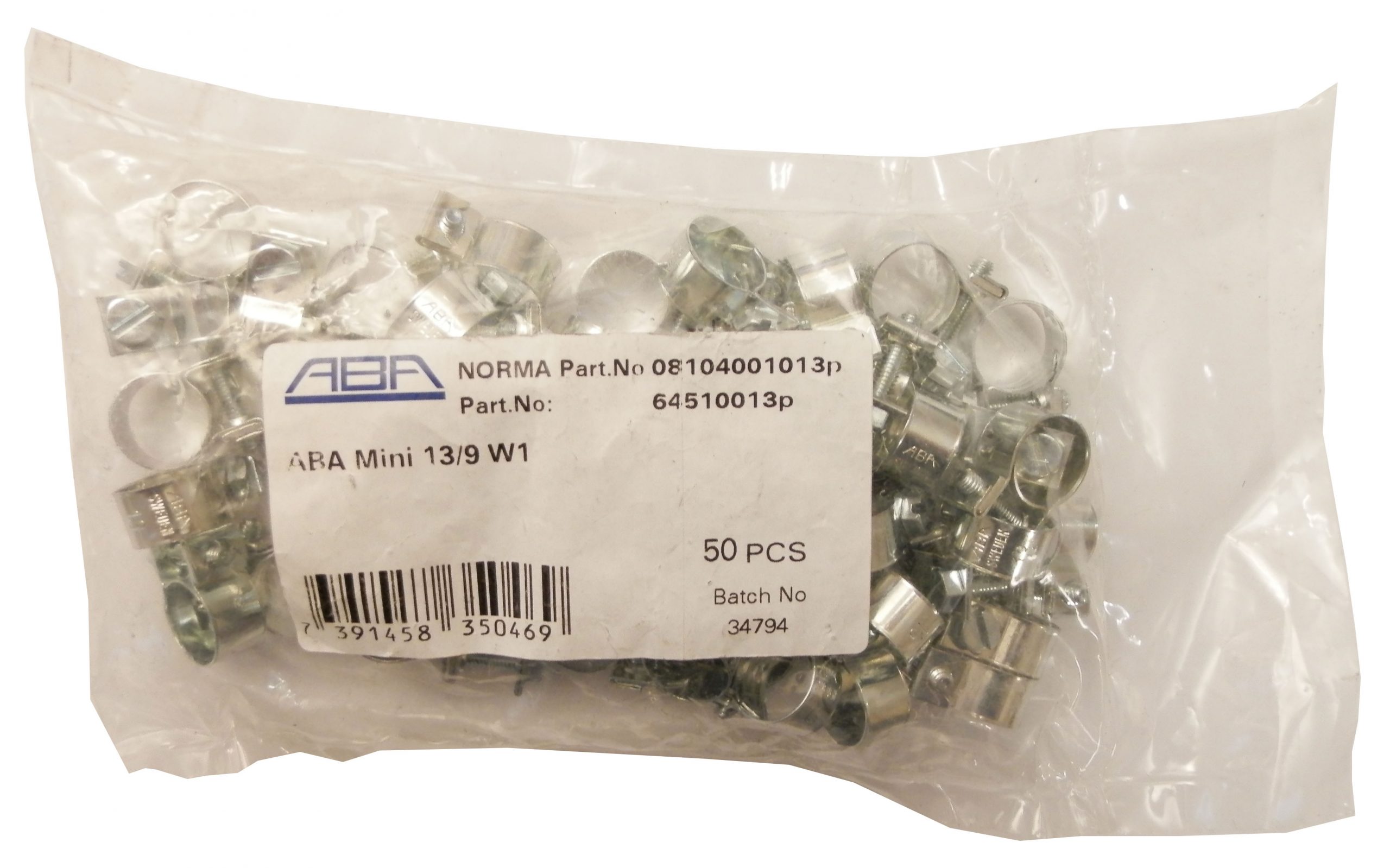 SLANGKLÄMMA 50-PACK 8-9