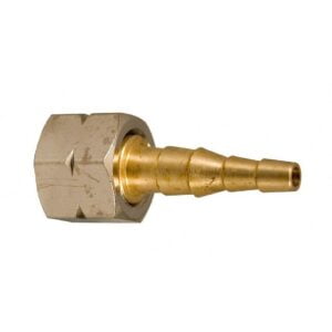 Slangsockel med mutter 3/8"V x 5-8 mm slang