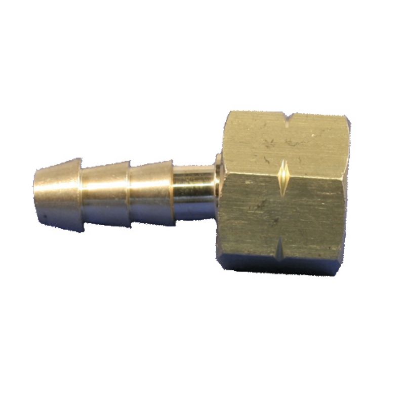 Slangsockel 1/4"v inv x 8 mm slang med mutter