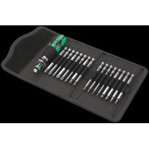 WERA Kraftform Kompakt 60 KK Pouch with 89 mm bits 816 R 1 x 1/4"x119;851/4 Z PH 1 x PH 1x89; 1 x PH