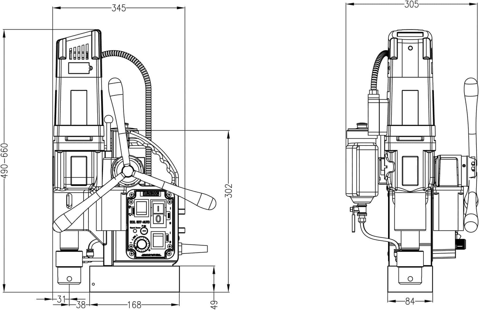 EUROBOOR Magnetborrmaskin Automatisk matning - Bild 5