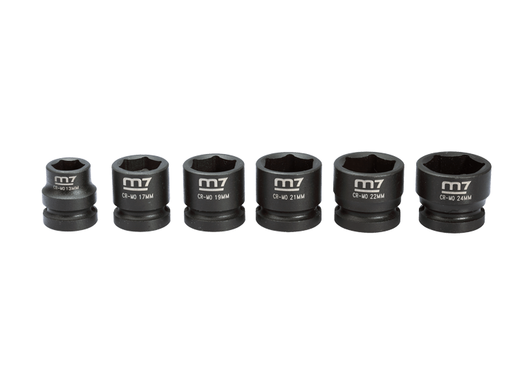 M7 1/2" Krafthylssats "Stubby"