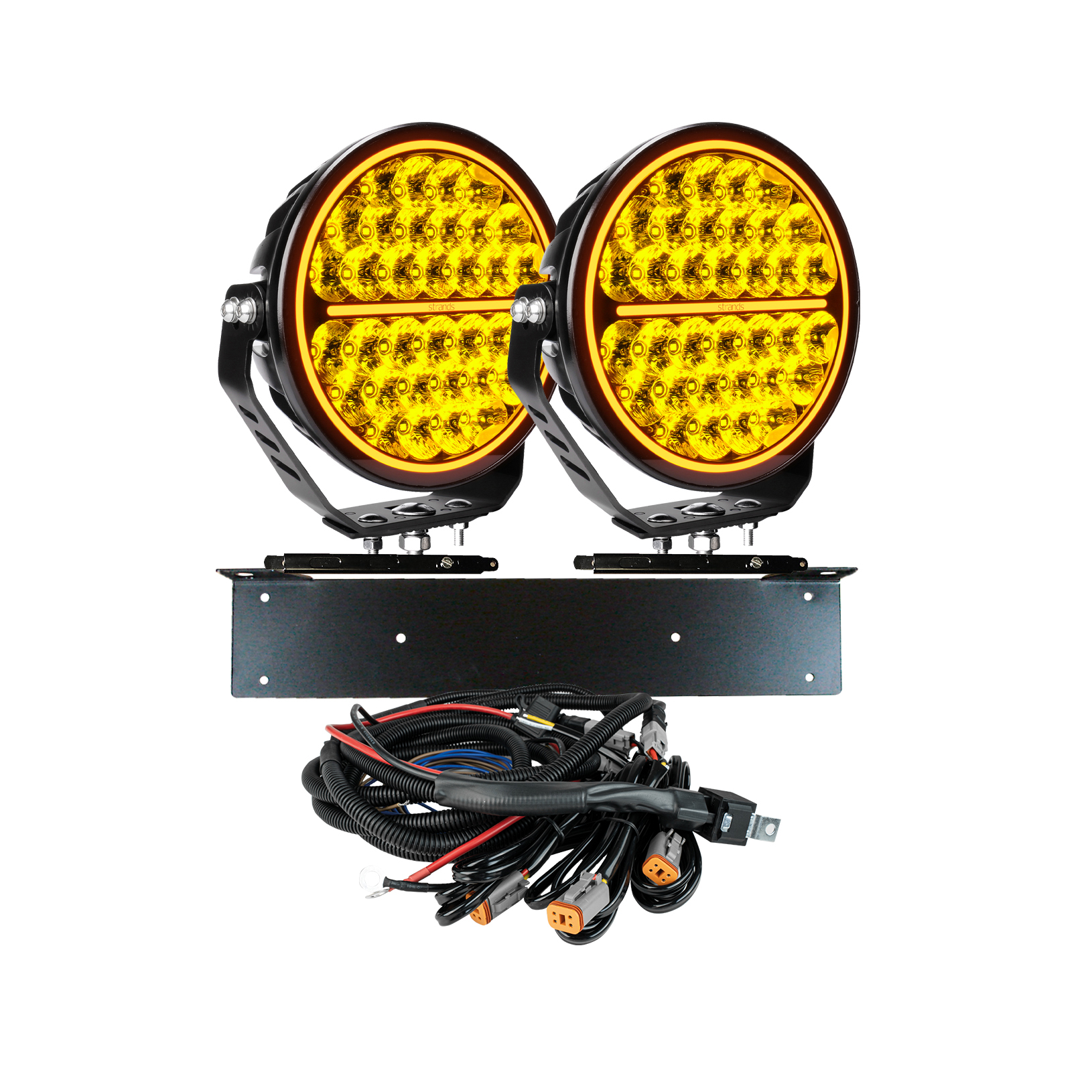 KOMPLETT KIT 2x SIBERIA BR 9"" EXTRALJUS LED