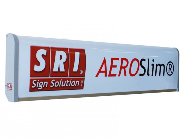 Ljusskylt Aeroslim 30x160cm
