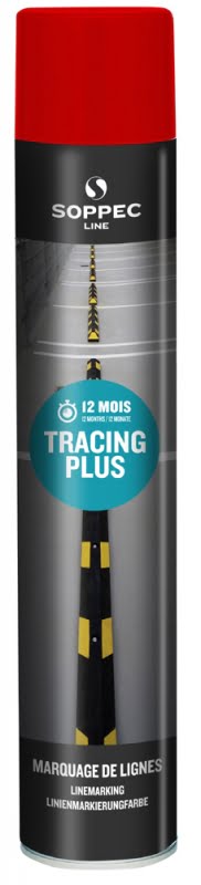 LINJEFÄRG SOPPEC TRACING PLUS 750 ML RÖD - 6 PACK