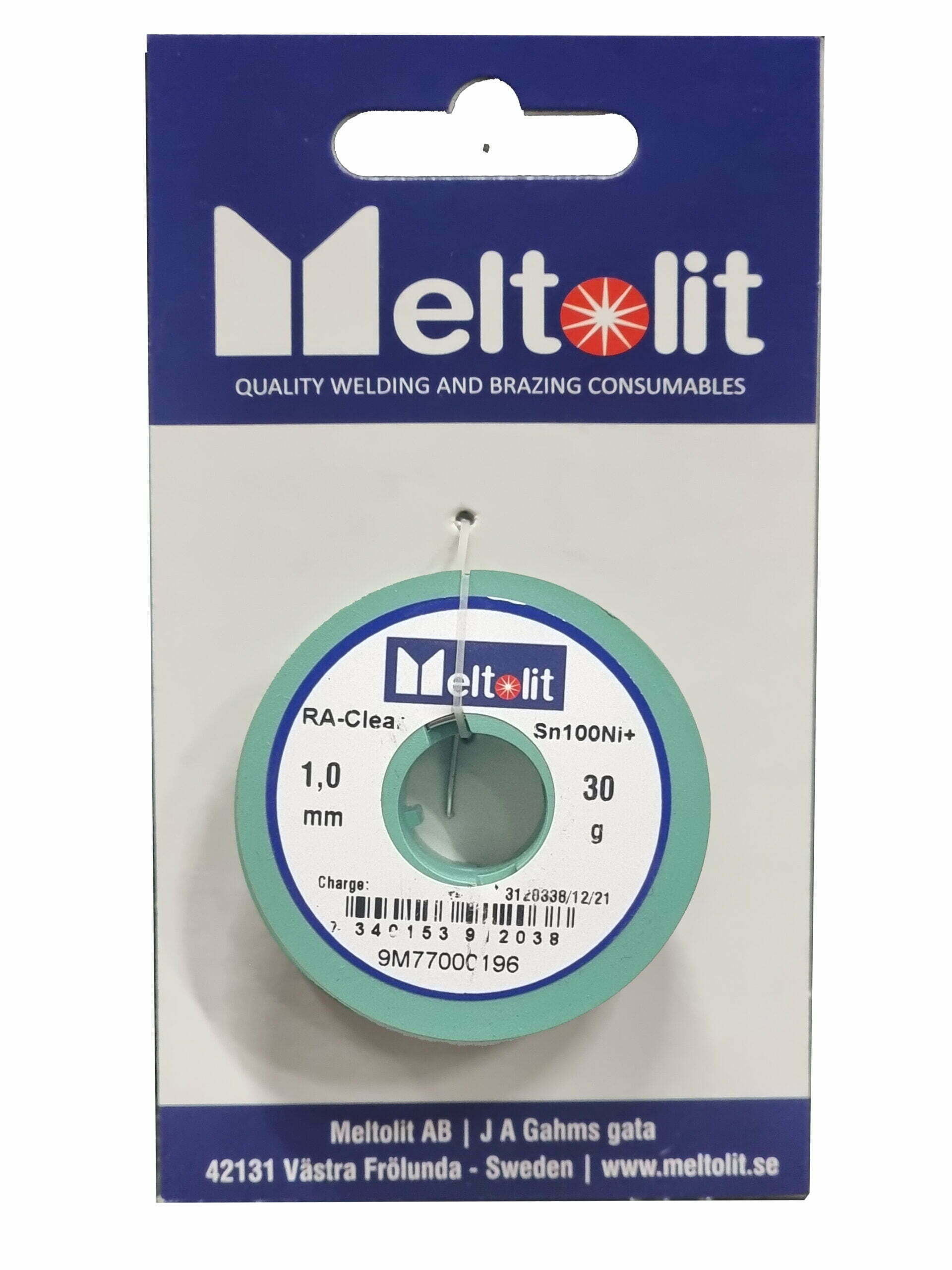LÖDTRÅD MELTOLIT SN100NI+ RA CLEAR 1MM 30G