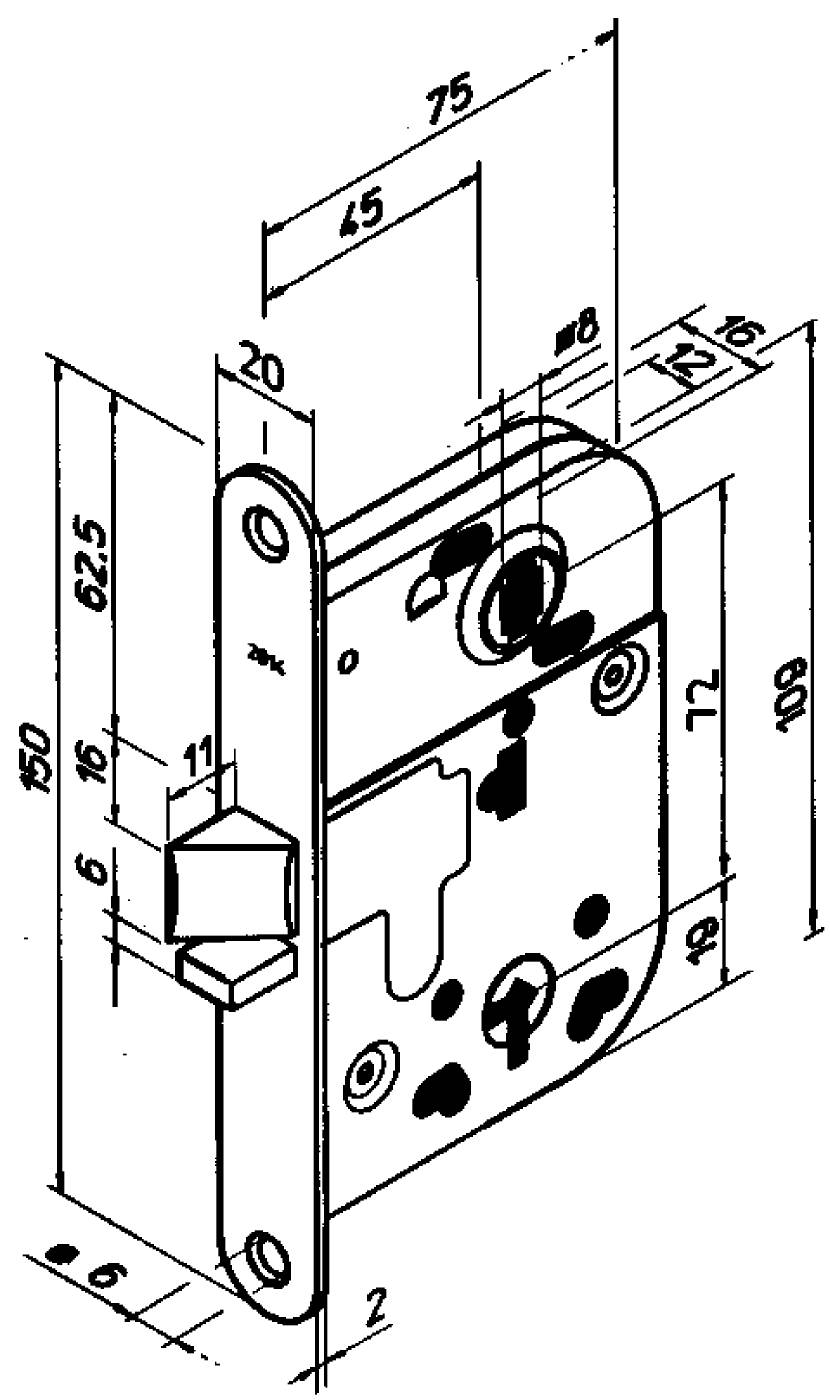 LÅSHUS 2014 ABLOY MED 1 NYCKEL EPOXI - Bild 2