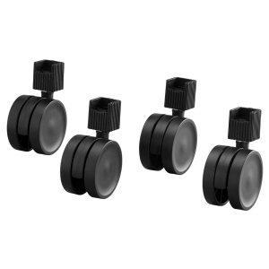 HJULSATS FÖR BACKSTATIV ELFA 222020 SVART 4ST