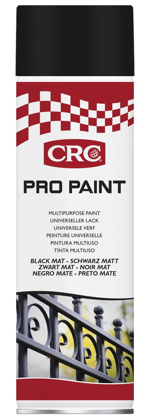 FÄRG SVART MATT SPRAY 500ML PRO PAINT