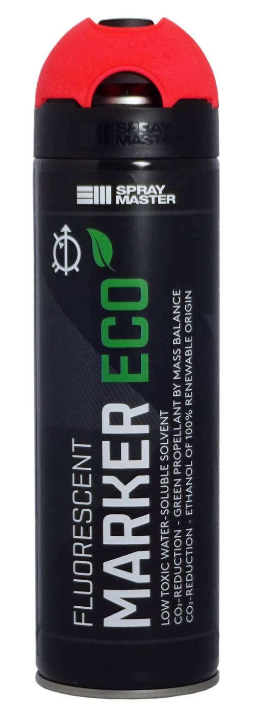 MÄRKFÄRG ECO FLUORESCENT RÖD SPRAYMASTER AEROSOL 500ML