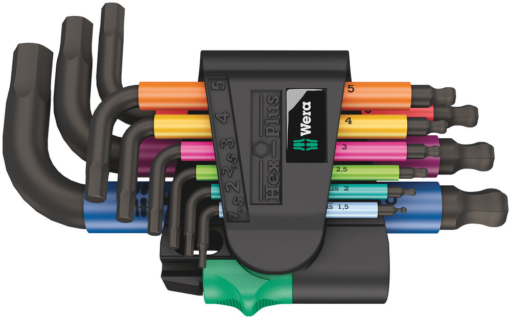 SEXKANTSNYCKELSATS 950/9 WERA HEX-PLUS MULTICOLOR 2