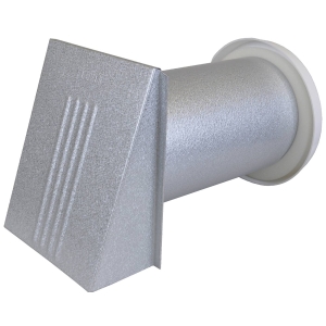VÄGGVENTIL FLEXIT ALUZINKBELAGD KOMPLETT KÅPA 6X6 DIAM 125MM