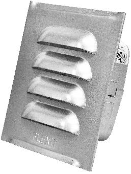 VENTILGALLER FLEXIT MED RAM ALUZINKBELAGT STÅL 200X200MM
