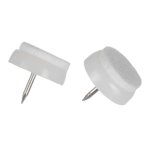 GOLVSKYDD STRUKTUR FILT/PLAST MED SPIK VIT 18MM