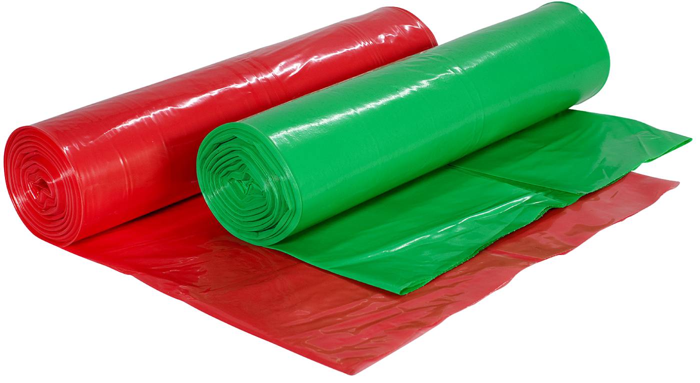 SOPSÄCK MED KNYTHANDTAG PLAST GRÖN 0,03MM 170X600MM 30L - Bild 4