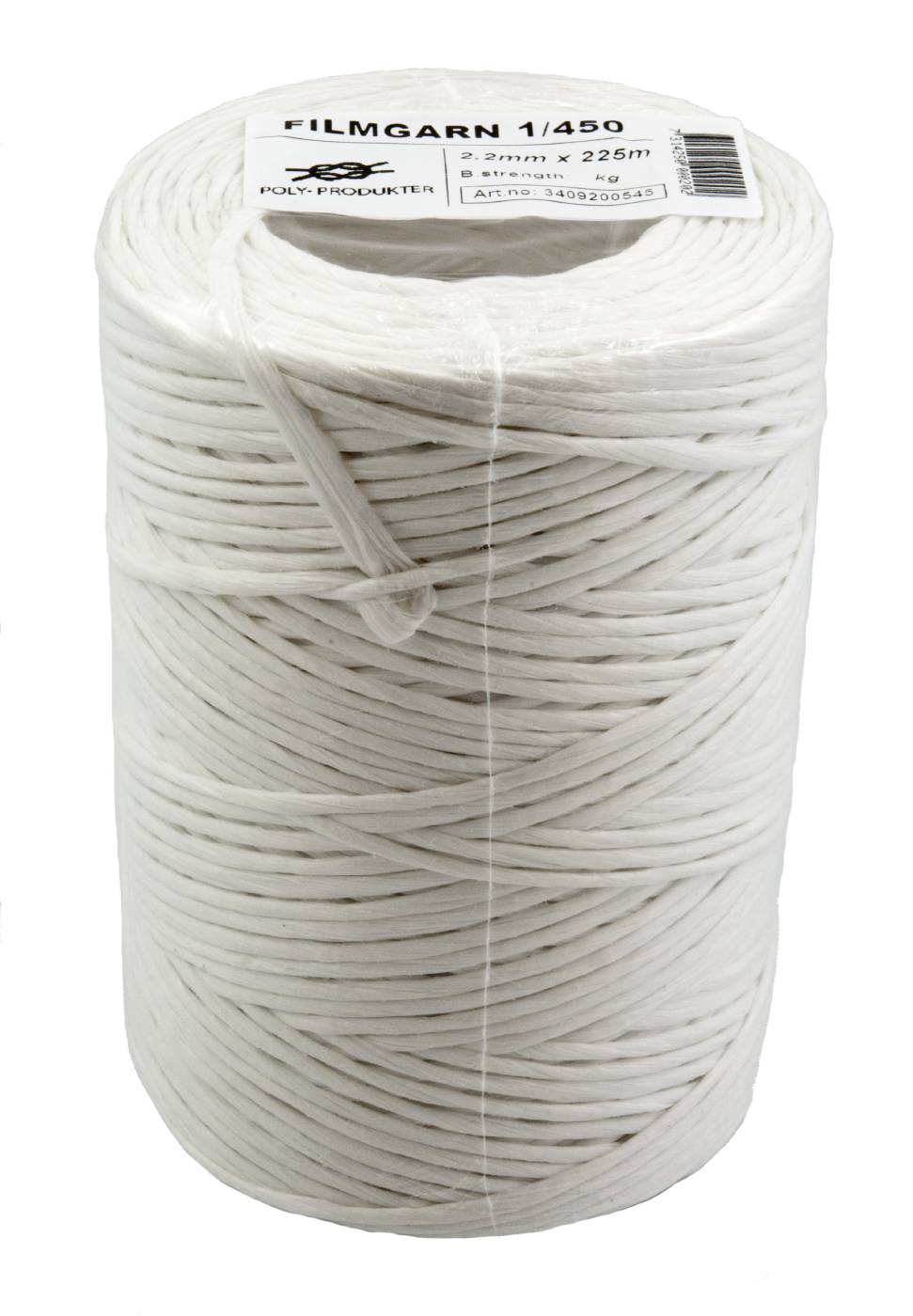EMBALLAGEGARN POLY POLYPROPYLEN VITT 2,2MMX225M