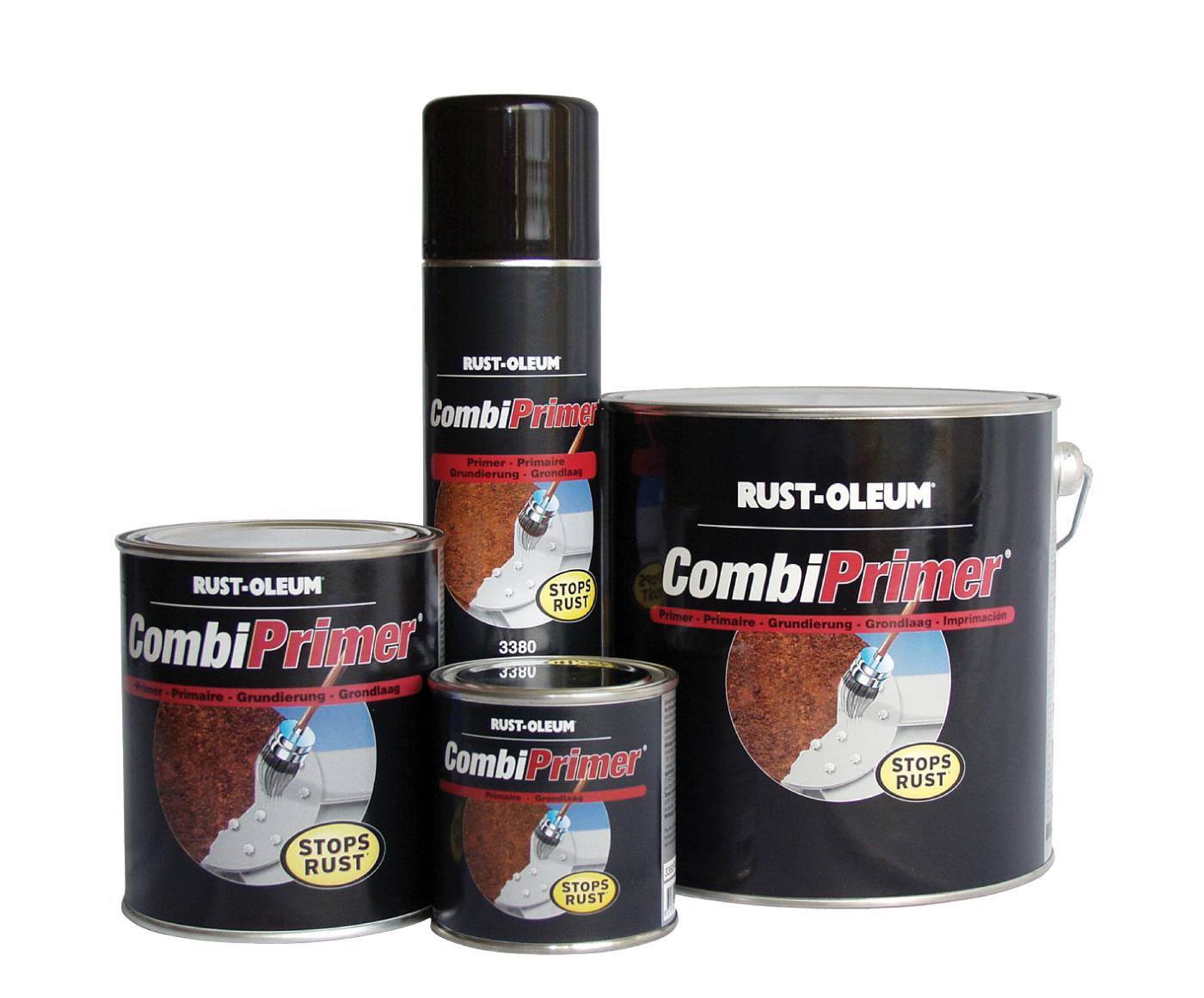 ROSTSKYDDSPRIMER 3380 COMBI PRIMER RUST-OLEUM GRÅ 0,75L - Bild 2