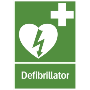 SKYLT 303514 NÖD DEFIBRILLATOR 210X297MM
