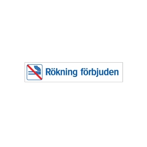 Ordningsskylt 34-6956 Rökning förbjuden