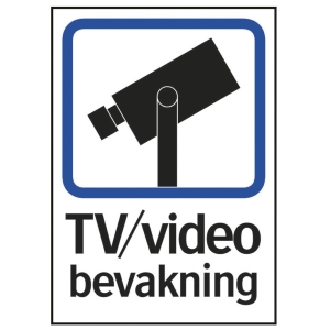 SKYLT 357915 TRIVSEL TV/VIDEOBEVAKNING 148210MM