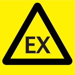 Varningsskylt Explosiv atmosfär