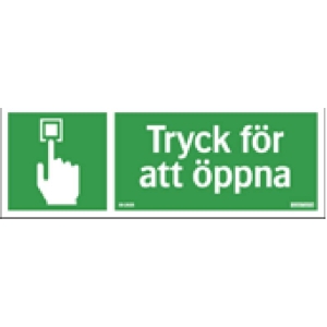 Nödskylt Tryck för att öppna
