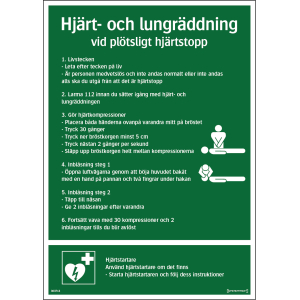 Skylt Systemtext Räddninginstruk 303713