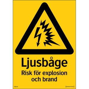 Skylt Systemtext Risk Explosion 356314