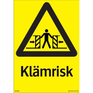 SKYLT 346914 KLÄMRISK HÅRDPLAST 210X297MM