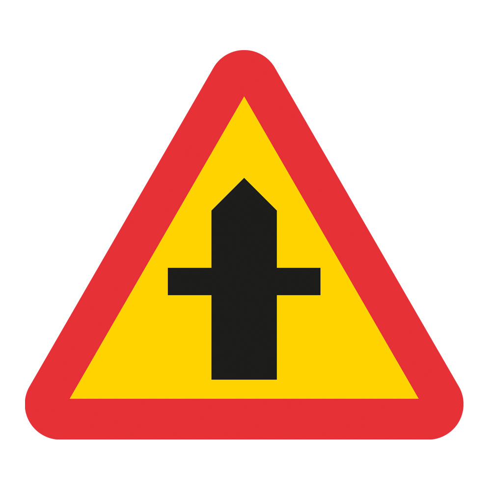 Vägmärke A29, 3N, plastskylt