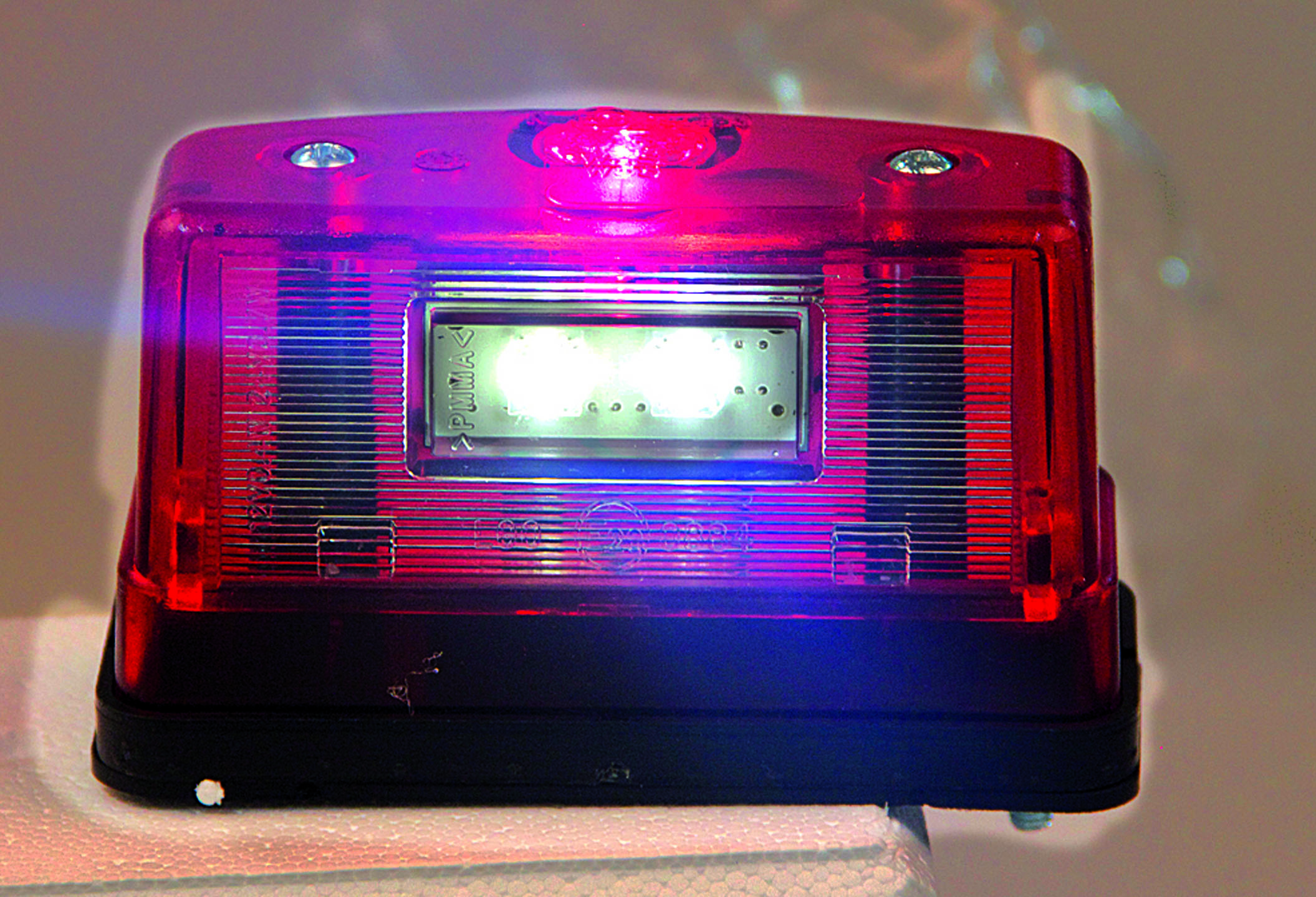 Strands NSB/Positionsljus LED Röd.,12-24V - Bild 3