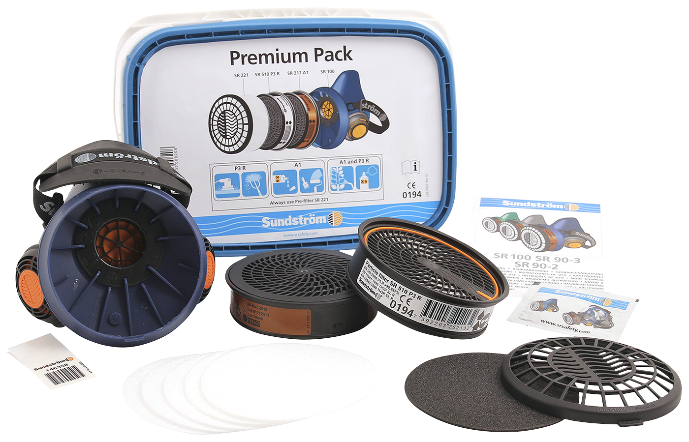 HALVMASK PREMIUM PACK SR 100 SUNDSTRÖM - Bild 2