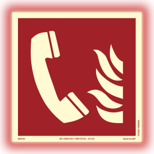 Brandskylt Brandlarmtelefon Supernova Plus