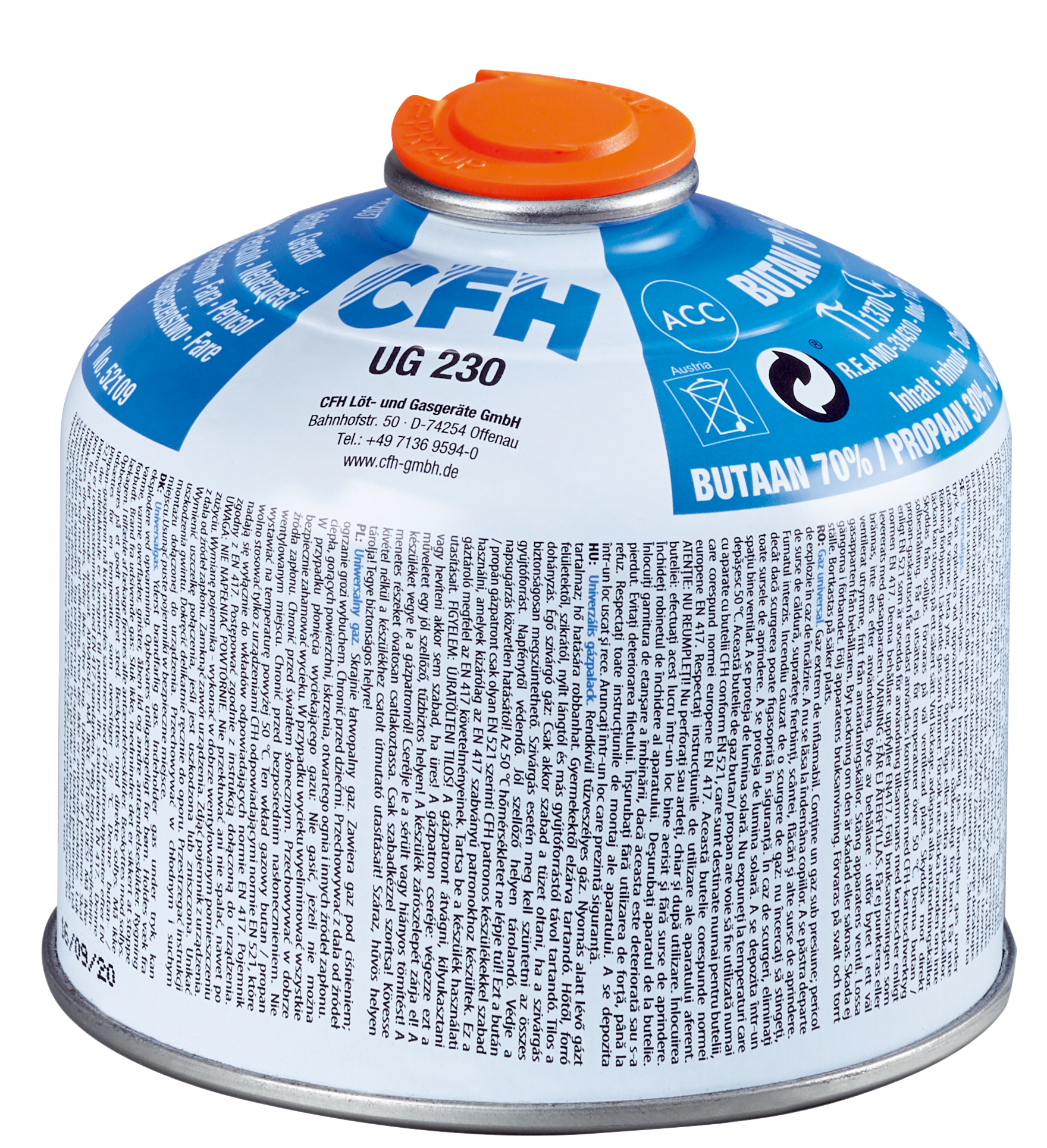 CFH Universalgasbehållare 230g - Bild 2