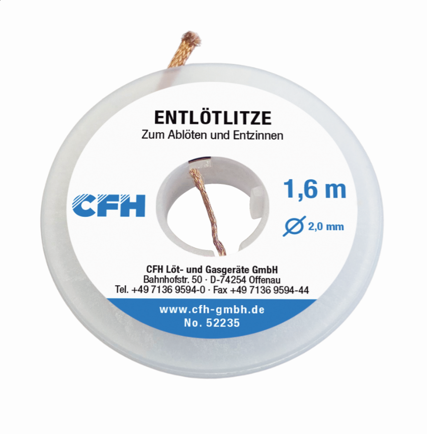 CFH Avlödningsfläta 2,0mm x 1,6m - Bild 3