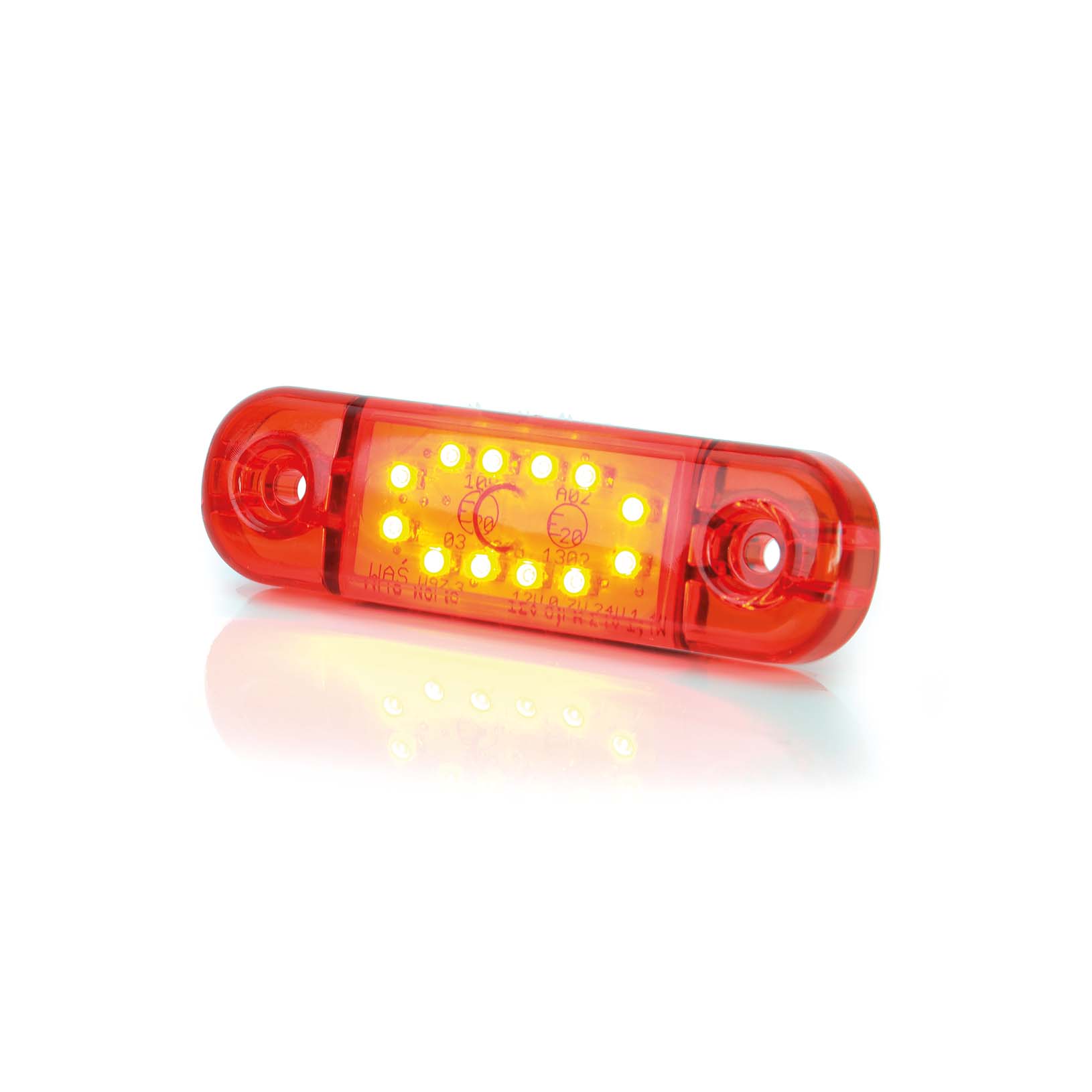 Strands Positionsljus Röd slim 12 LED