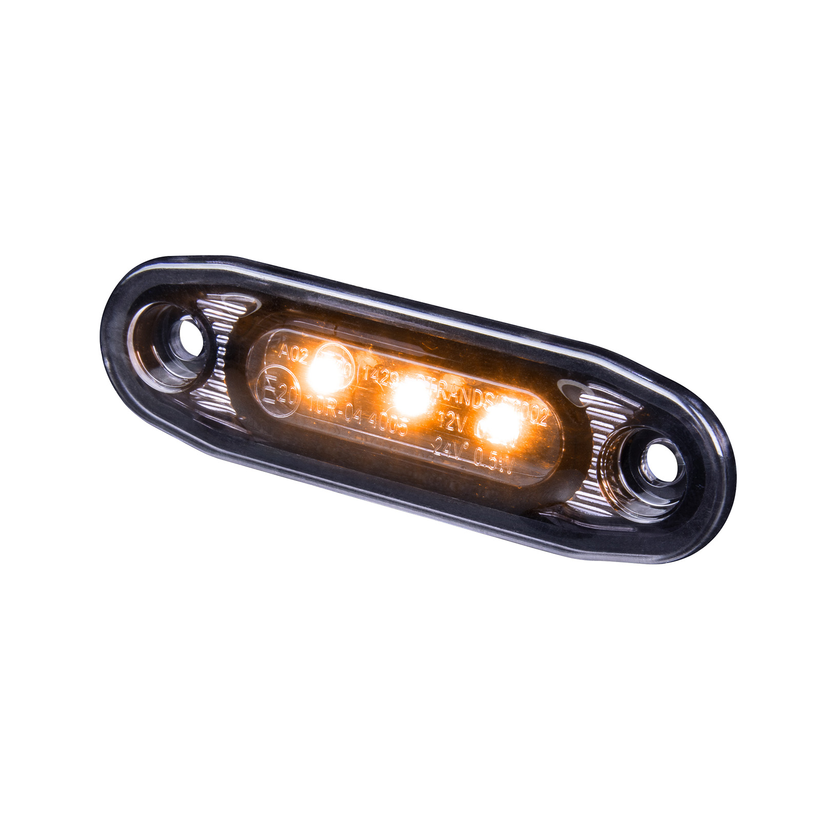 DARK KNIGHT ULTRA SLIM SIDOMARKERING ORANGE LED
