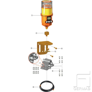 Installationskit - Fett - 4 punkter - 6 m slang