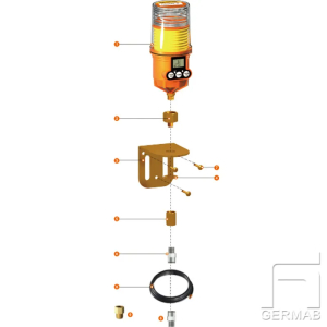 Installationskit - Fett - 1 punkter - 2 m slang