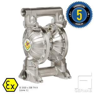 Membranpump 11/2" Aluminium - NBR 480 l/min