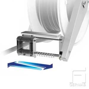 Slangstyrning till 560, 1/4-1/2" lackerad plåt