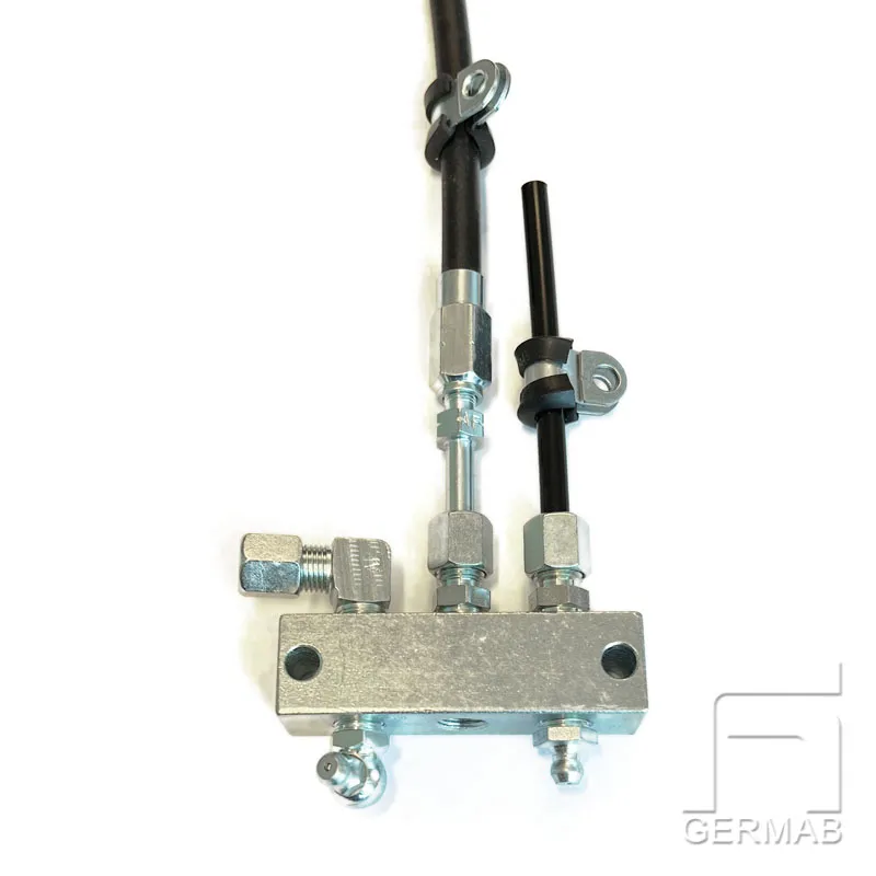 Förgreningsblock med 9 raka smörjpunkter 1/8" - Bild 2