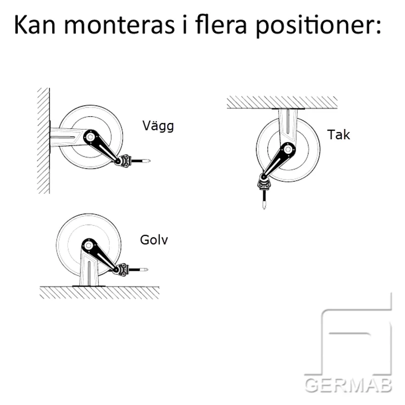 Rostfri Slanguppr. Högtrycksvatten 15m-3/8" 130ºC - Bild 3