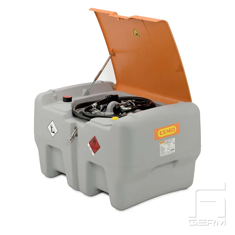 Dieseltank 440 liter 24V med lock