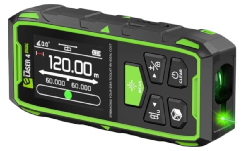 Avståndsmätare Elma Laser 4 Dual 2x60M Med Väska & Batterier