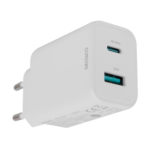 USB-laddare 230V för USB-A & USB-C
