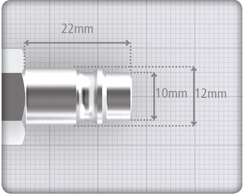 NIPPEL 3/8" UTV G EURO-PROFIL