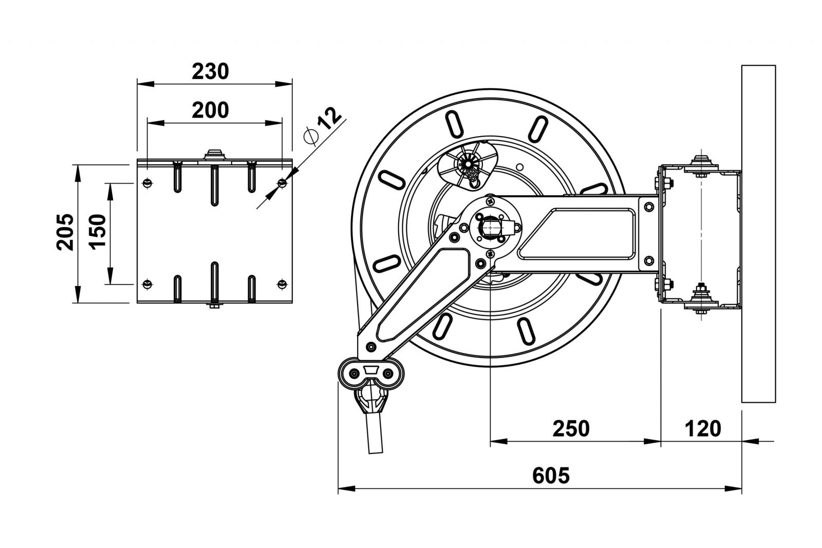 SLANGVINDA TOM 400BAR 3/8" 20M