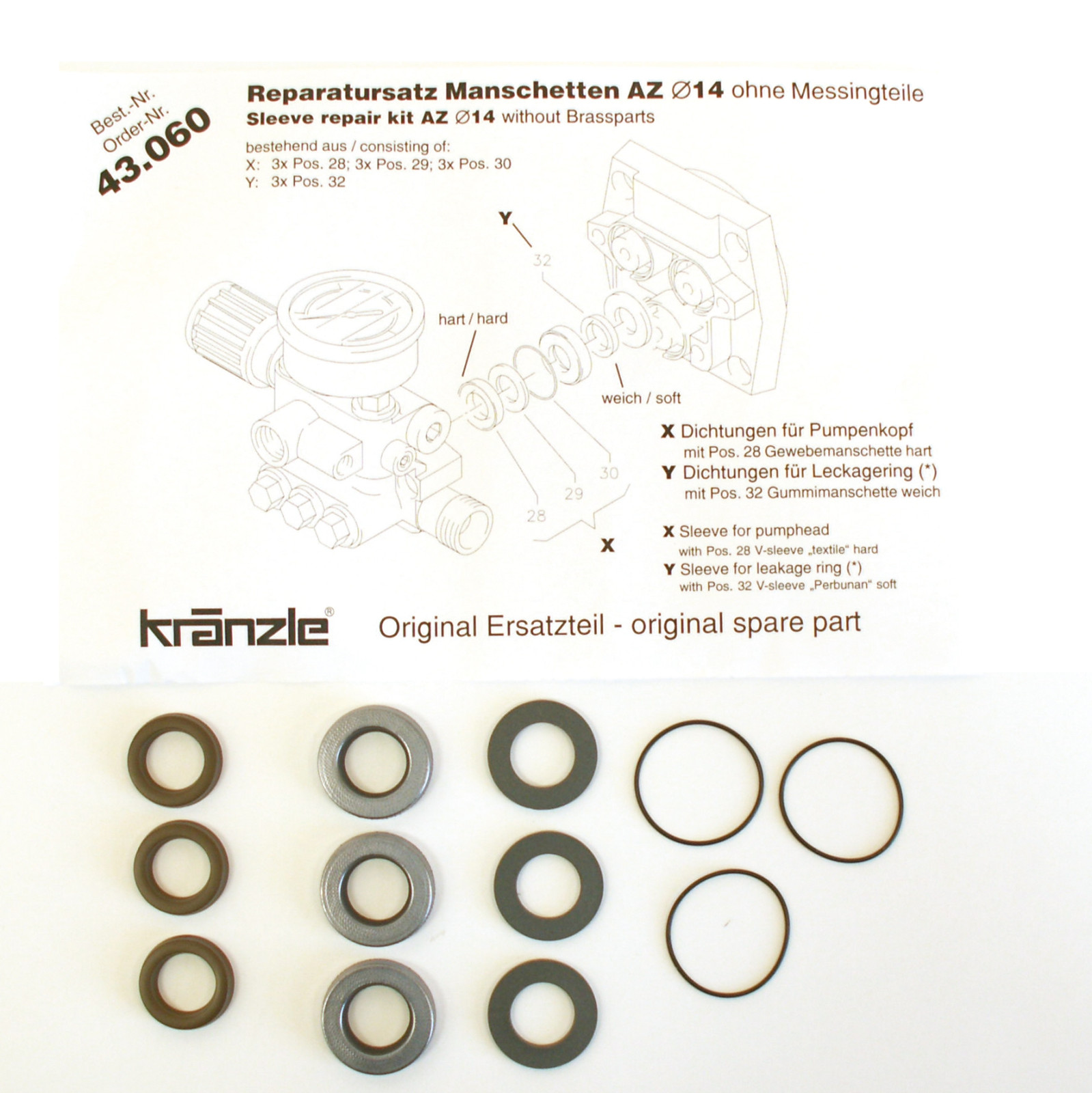 MANSCHETTSATS HD105 & 1150