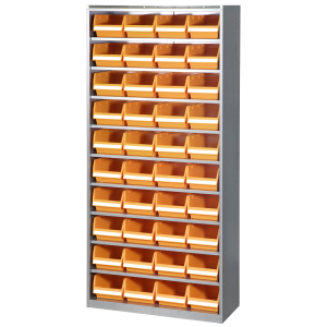 Backskåp 9 Hyllor 1980X980x400mm Grå Ral 7037